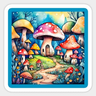 Cute mushrooms gift ideas Sticker